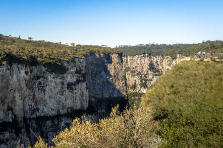 Itaimbezinho Canyon at Aparados da Serra National Park - Cambara do Sul, Rio Grande do Sul, Brazilの写真素材