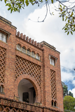Detail of Santamaria bullring (Plaza de Toros) - Bogota, Colombiaのeditorial素材