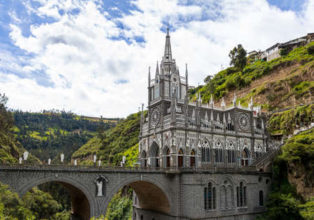 Las Lajas Sanctuary - Ipiales, Colombiaの写真素材