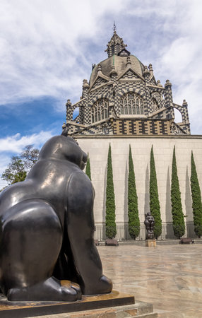 Botero Square - Medellin, Antioquia, Colombiaのeditorial素材