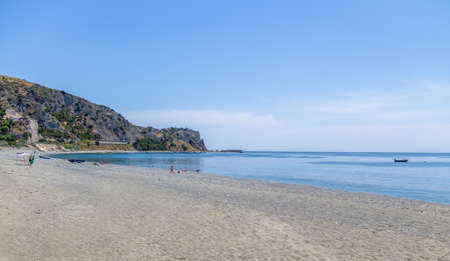 Mediterranean beach of Ionian Sea - Bova Marina, Calabria, Italyの写真素材