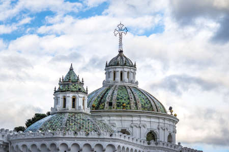 Dome of Metropolitan Cathedral - Quito, Ecuadorの写真素材