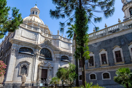 Benedictine Monastery of Saint Nicholas Arena - Catania Sicily Italyのeditorial素材
