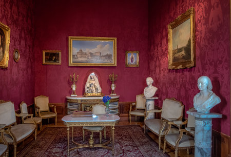 Living room of Chapultepec Castle - Mexico City, Mexicoのeditorial素材