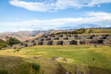 Saqsaywaman or Sacsayhuaman Inca Ruins - Cusco, Peruの写真素材
