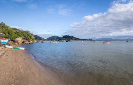 Santo Antonio de Lisboa Beach - Florianopolis, Santa Catarina, Brazilの写真素材