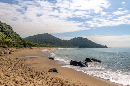 Praia do Buraco Beach - - Balneario Camboriu, Santa Catarina, Brazilの写真素材