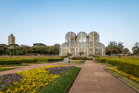 Greenhouse of Curitiba Botanical Garden - Curitiba, Parana, Brazilのeditorial素材