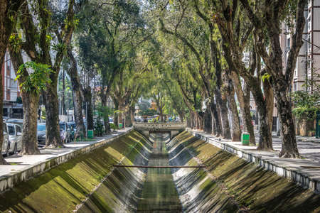 Santos City Canals - Santos, Sao Paulo, Brazilの写真素材