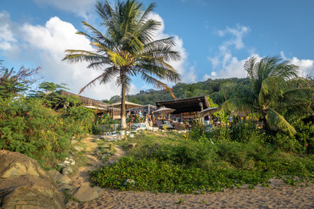 Bar do Meio at Conceicao Beach - Fernando de Noronha, Pernambuco, Brazilのeditorial素材