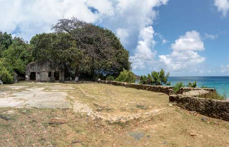 Reduto de Santana Fortification - Fernando de Noronha, Pernambuco, Brazilの写真素材