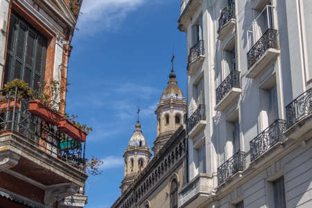 San Telmo neighborhood buildings and San Pedro Telmo Church - Buenos Aires, Argentina