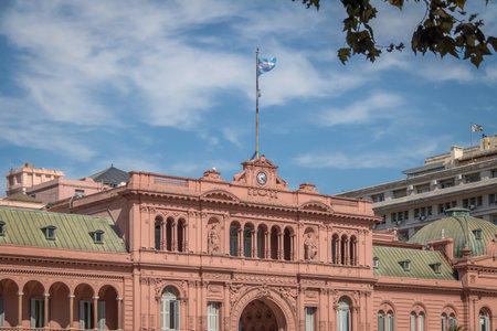 Casa Rosada Presidential Palace - Buenos Aires, Argentinaのeditorial素材