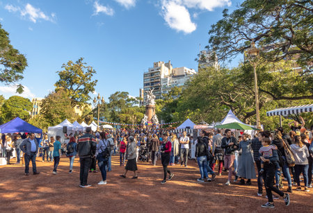 French Fair at Plaza Francia - Buenos Aires, Argentinaのeditorial素材