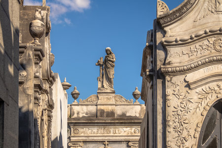 Detail of Recoleta Cemetery - Buenos Aires, Argentinaのeditorial素材