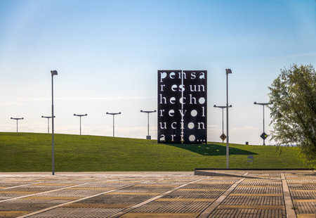 Memory Park, park with Monuments dedicated to the Victims of Military dictatorship - Buenos Airesのeditorial素材