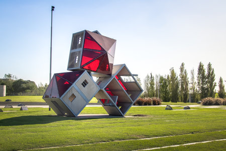 Memory Park, park with Monuments dedicated to the Victims of Military dictatorship - Buenos Airesのeditorial素材