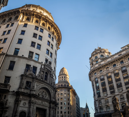 Buildings near Plazoleta Ciriaco Ortiz - Buenos Aires, Argentinaのeditorial素材