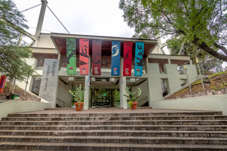 Natural Sciences Museum (Museo Provincial de Ciencias Naturales) Facade - Cordoba, Argentinaのeditorial素材