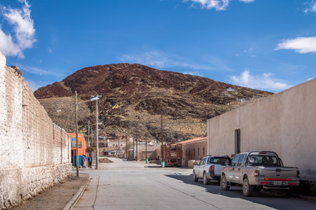 San Antonio de los Cobres Town - Salta, Argentinaのeditorial素材