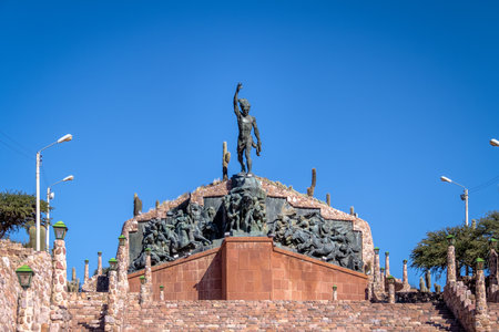 Heroes of the Independence Monument - Humahuaca, Jujuy, Argentinaのeditorial素材