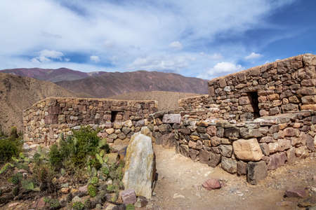Pucara de Tilcara pre-inca ruins - Tilcara, Jujuy, Argentinaの写真素材