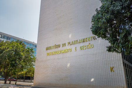 Ministry of Planning, Development, and Management building - Brasilia, Distrito Federal, Brazilのeditorial素材