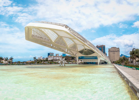 Museum of Tomorrow (Museum of Tomorrow) - Rio de Janeiro, Brazilのeditorial素材
