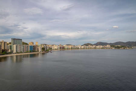 Niteroi Skyline and Guanabara Bay - Niteroi, Rio de Janeiro, Brazilの写真素材