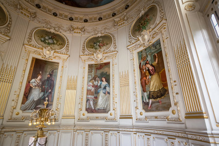 Rio de Janeiro, Brazil - Oct 26, 2017: Rio de Janeiro Municipal Theatre interior - Rio de Janeiro, Brazilのeditorial素材