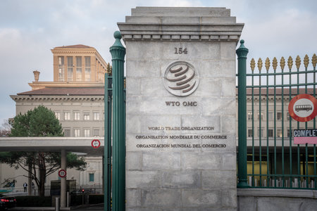 Geneva, Switzerland - December 03, 2019: World Trade Organization (WTO) Headquarters - Geneva, Switzerlandのeditorial素材