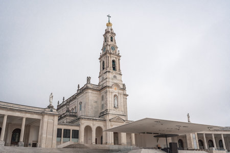 Basilica of Our Lady of the Rosary at Sanctuary of Fatima - Fatima, Portugalのeditorial素材