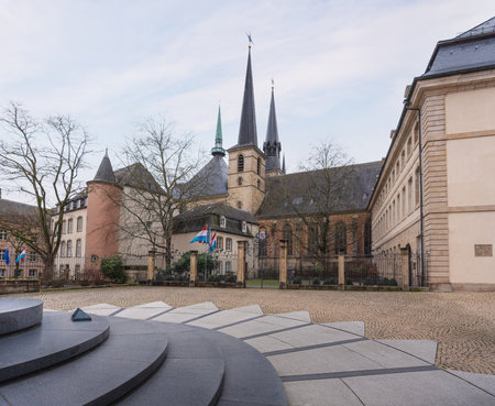 Notre Dame Cathedral - Luxembourg City, Luxembourgのeditorial素材