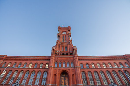 Berlin Town Hall (Rotes Rathaus) - Berlin, Germanyのeditorial素材