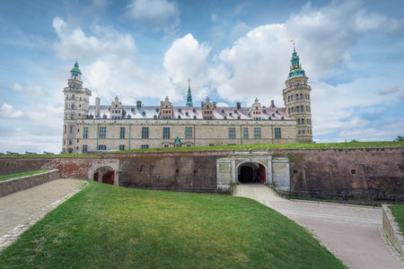 Kronborg Castle - the castle where the Shakespeare play Hamlet takes place - Helsingor, Denmarkのeditorial素材