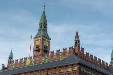 City Hall at City Hall Square - Copenhagen, Denmarkの写真素材