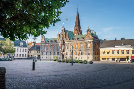 Malmo Town Hall (Radhus) at Stortorget Square - Malmo, Swedenのeditorial素材