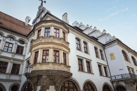 Munich, Germany - Nov 03, 2019: Hofbrauhaus Beer Hall - Munich, Bavaria, Germanyのeditorial素材
