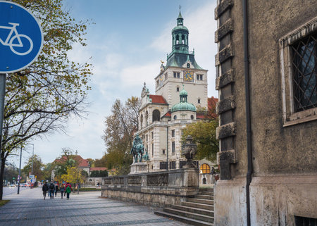 Munich, Germany - Nov 01, 2019: Bavarian National Museum (Bayerisches Nationalmuseum) - Munich, Bavaria, Germanyのeditorial素材