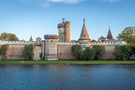 Laxenburg, Austria - Oct 15, 2019: Franzensburg Castle at Laxenburg Castle Park - Laxenburg, Austriaのeditorial素材
