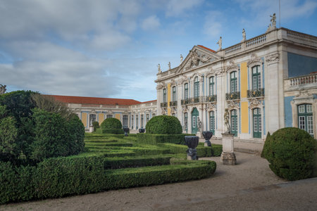 Queluz, Portugal - Feb 26, 2020: Palace of Queluz Gardens - Queluz, Portugalのeditorial素材