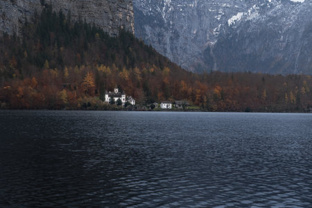 Obertraun and Schloss Grub - Hallstatt, Austriaのeditorial素材
