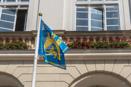 Lviv City Flag - Lviv, Ukraineの写真素材