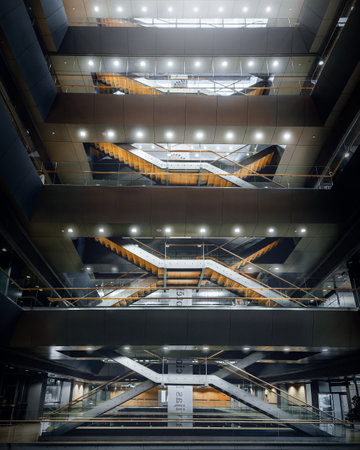 Riga, Latvia - Jul 17, 2019: National Library of Interior Latvia also known as Castle of Light - Riga, Latviaのeditorial素材