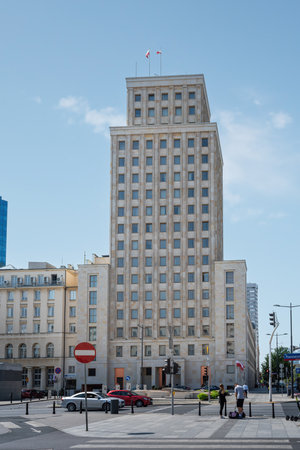 Warsaw, Poland - Aug 26, 2019: Prudential House Building - Warsaw, Polandのeditorial素材