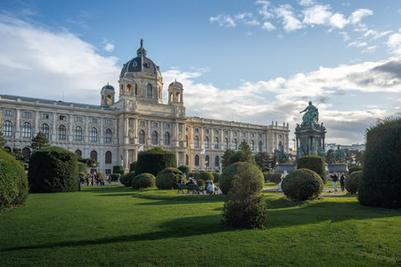 Vienna, Austria - Oct 10, 2019: Art History Museum (Kunsthistorisches Museum) at Maria Theresa Square (Maria Theresien Platz) - Vienna, Austriaのeditorial素材