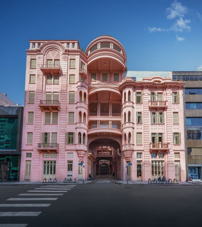 Porto Alegre, Brazil - May 12, 2022: Mario Quintana House of Culture (Mario Quintana House of Culture) former Hotel Majestic - Porto Alegre, Rio Grande do Sul, Brazilのeditorial素材