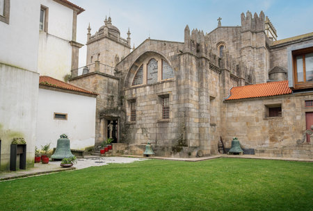 Porto, Portugal - Feb 7, 2020: Old Cloister of Se do Porto Cathedral - Porto, Portugalのeditorial素材