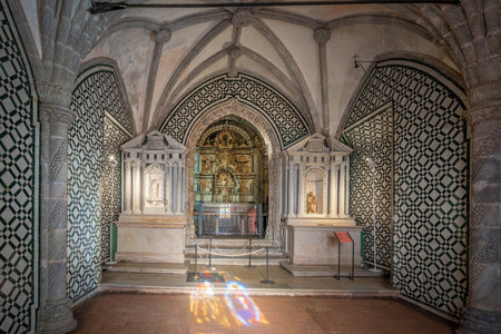 Sintra, Portugal - Feb 21, 2020: Chapel Interior at Pena Palace - Sintra, Portugalのeditorial素材