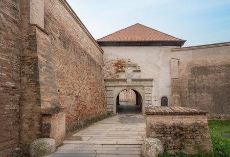 Brno, Czechia - Oct 8, 2019: Spilberk Castle Gate - Brno, Czech Republicのeditorial素材